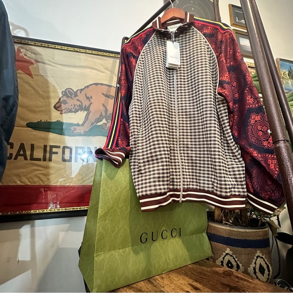 Gucci Jacket Micro-Check & Paisley-print - Picture 4 of 7